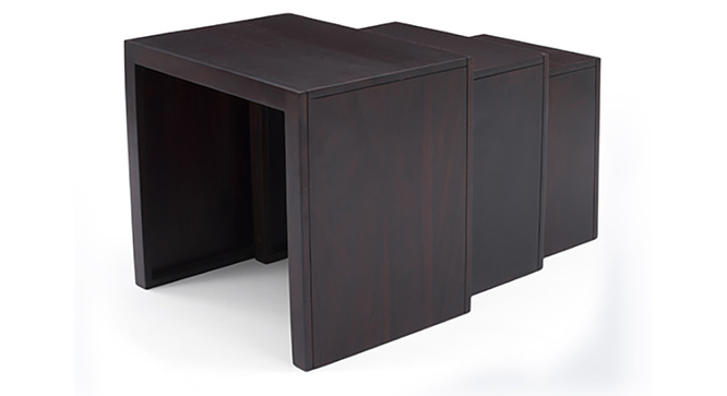 Xeliot Nested Stools Mahogany